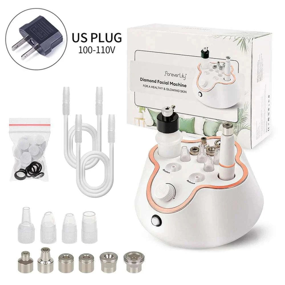 Diamond Microdermabrasion Machine for Deep Facial Exfoliation-US PLUG (100-110V)