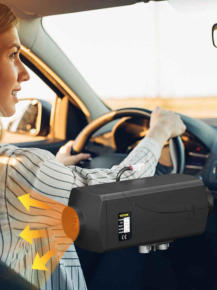 5KW 12V diesel luftvarmer med LCD og fjernbetjening til autocamper, lastbil og båd
