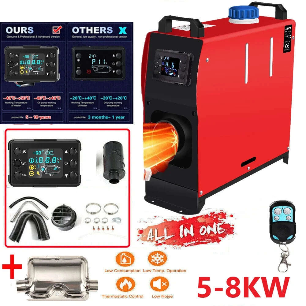 Diesel Parking Heater 12V 8000W with Muffler for Vehicles-5kw split heater / CZECH REPUBLIC
