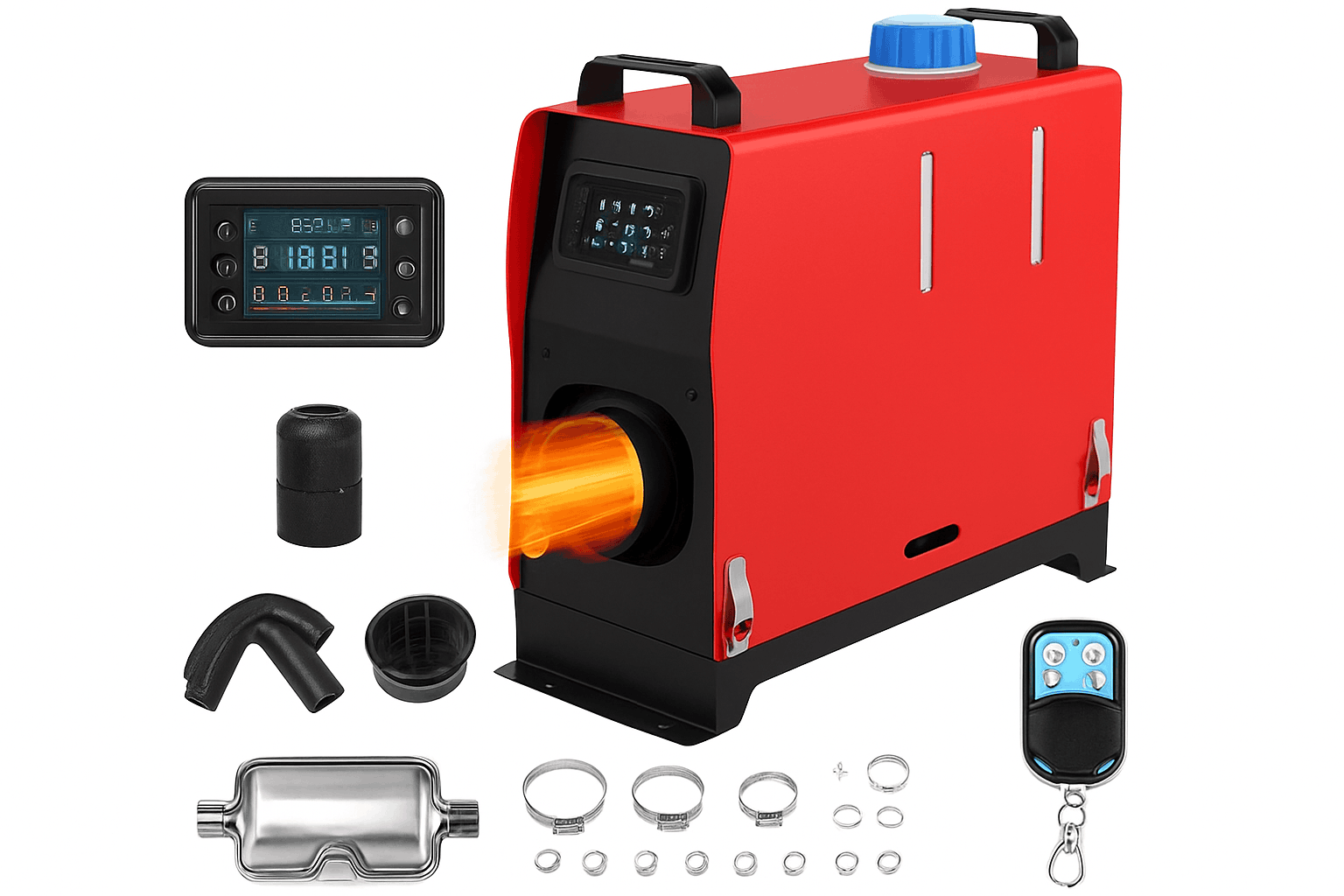 Diesel Parking Heater 12V 8000W with Muffler for Vehicles-5kw split heater / CZECH REPUBLIC