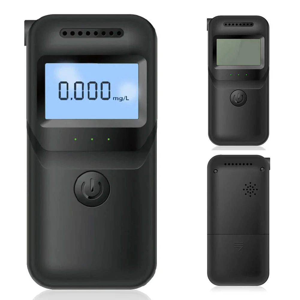 Digital Alcohol Breath Tester with LCD Display & 5 Mouthpieces-United States