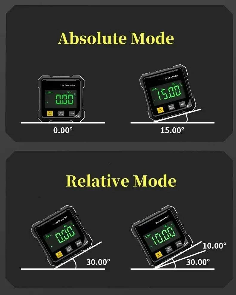 Digital Angle Ruler with Magnetic Base & Laser Inclinometer-Default Title