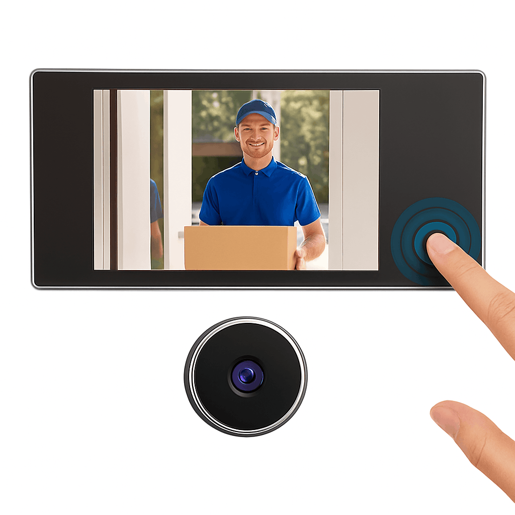 Digital Door Peephole Camera with 3.5" LCD Screen-CZECH REPUBLIC / 40-100mm