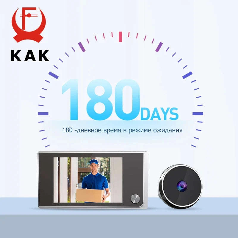 Digital Door Peephole Camera with 3.5" LCD Screen-CZECH REPUBLIC / 40-100mm