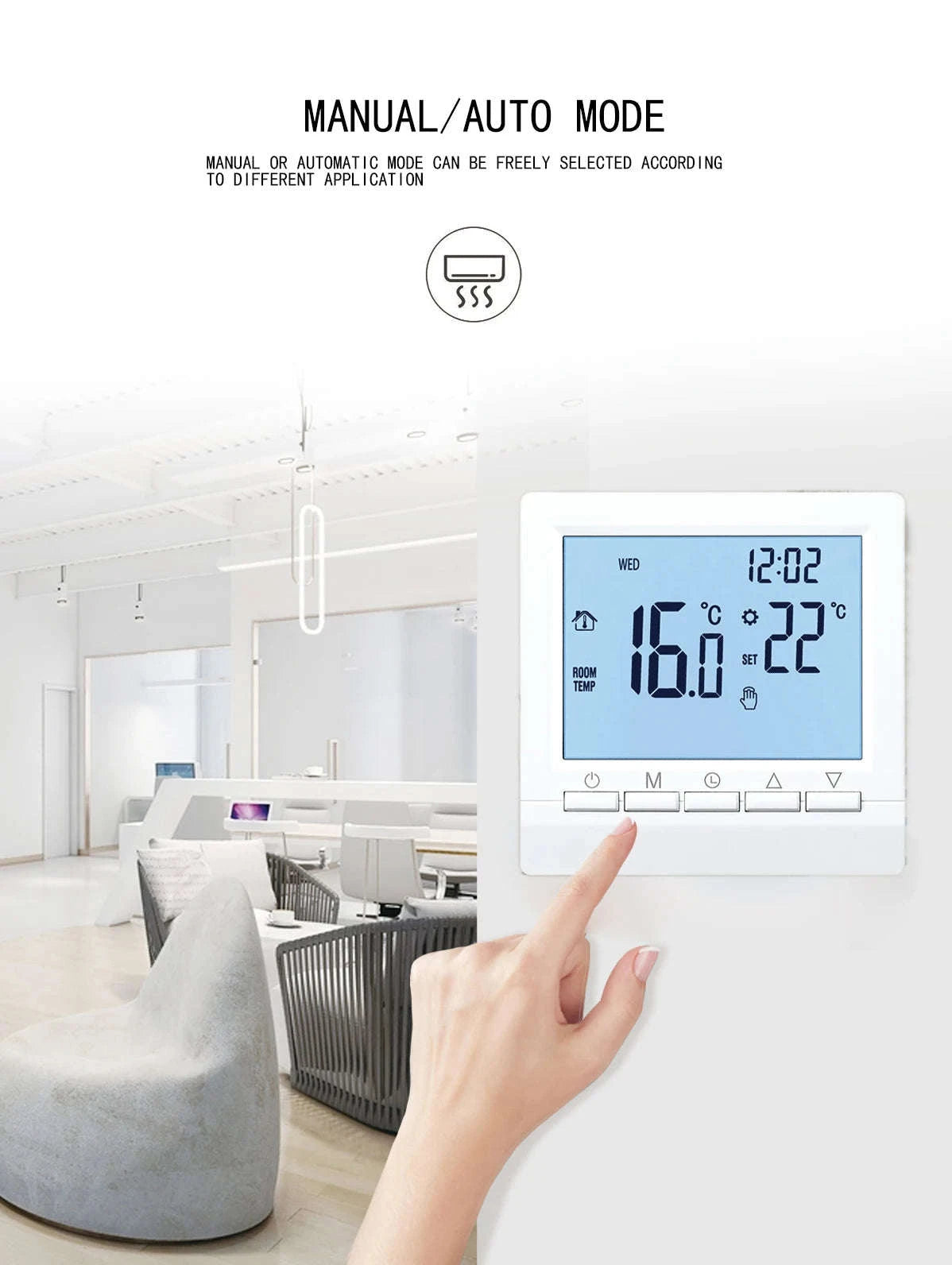 Digital Gas Boiler Thermostat-ME83B