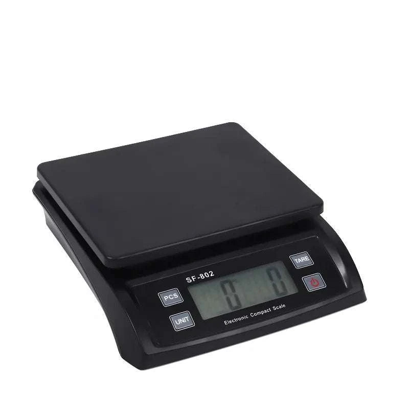Digital Kitchen Scale 30kg Capacity with 0.1g Accuracy LCD Display-White-SF-802 / 30Kg