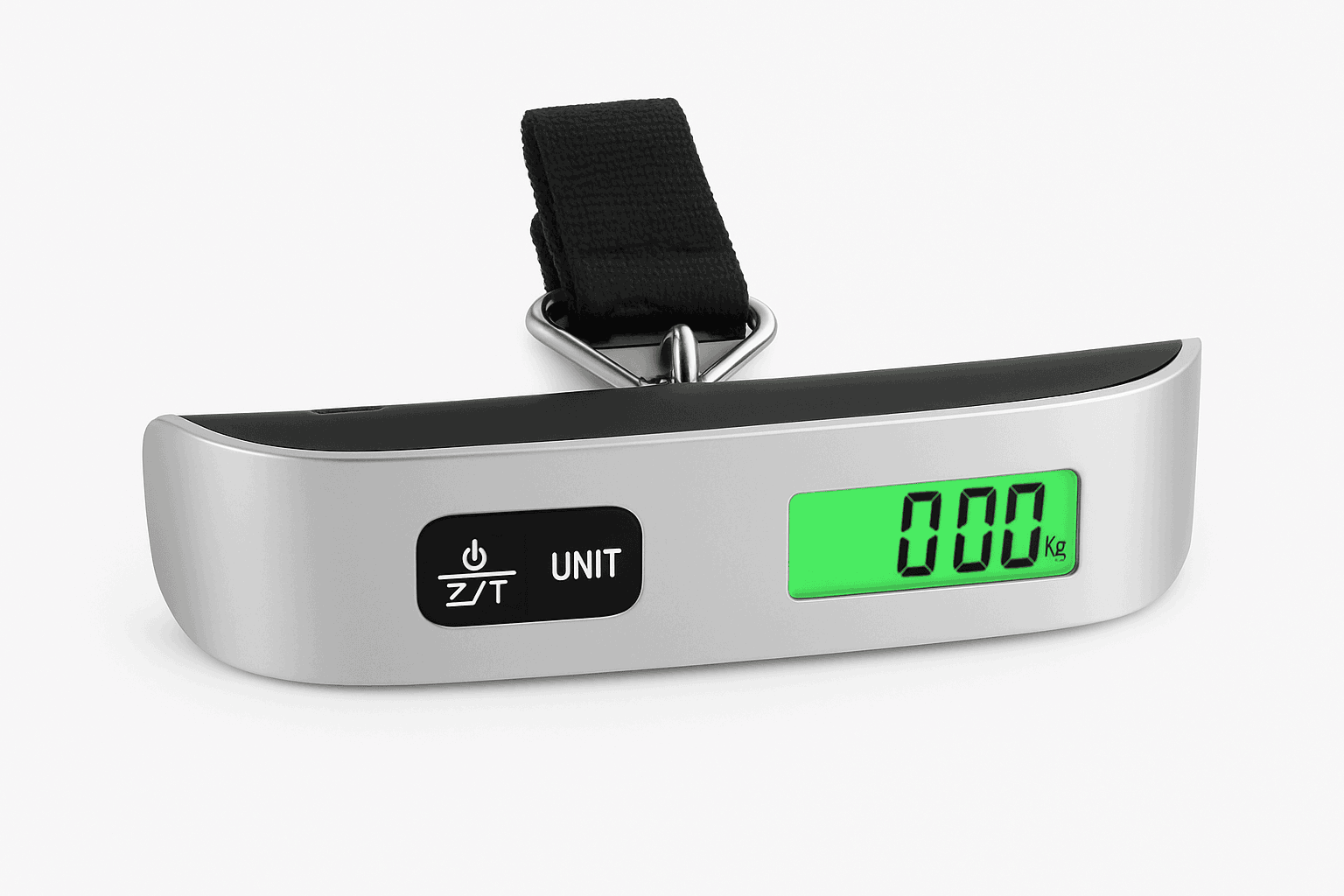 Digital Luggage Scale 110lb/50kg with LCD Display-Silver