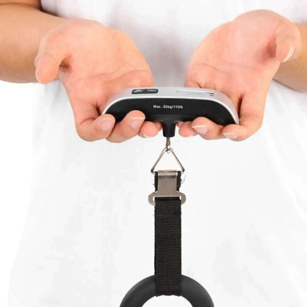 Digital Luggage Scale 110lb/50kg with LCD Display-Silver