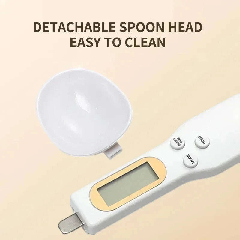 Digital Measuring Spoon Scale for Precise Kitchen Measuring-Black 1Pcs