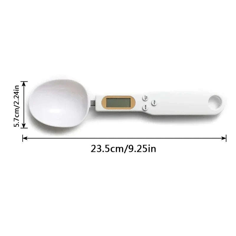 Digital Measuring Spoon Scale for Precise Kitchen Measuring-Black 1Pcs