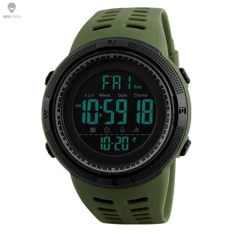 Digital Military Sports Watch for Active Men, Teens & Kids-Red