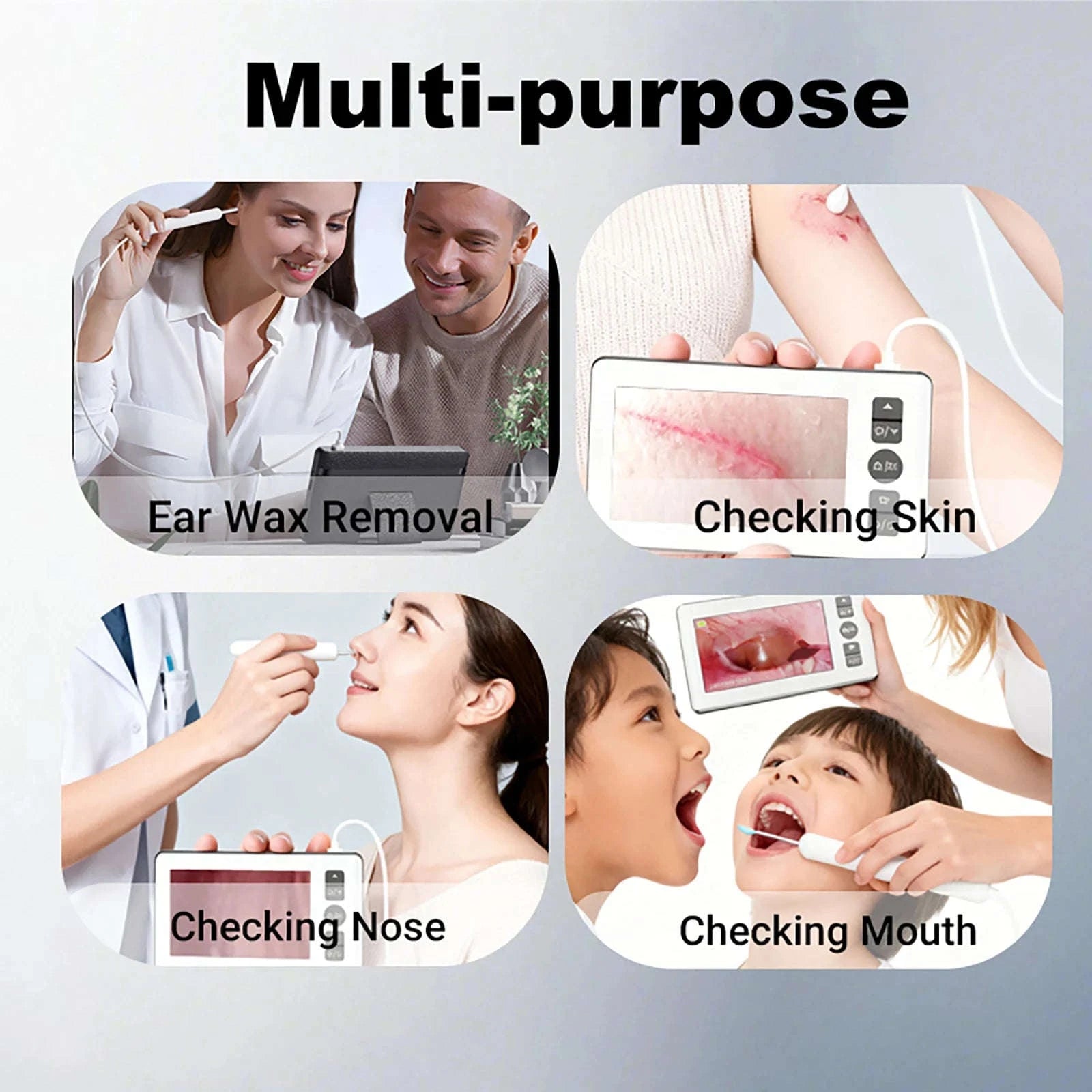 Digital Otoscope with 4.3" HD Screen Ear Wax Removal Camera Tool-P60 4.3 INCH / United States