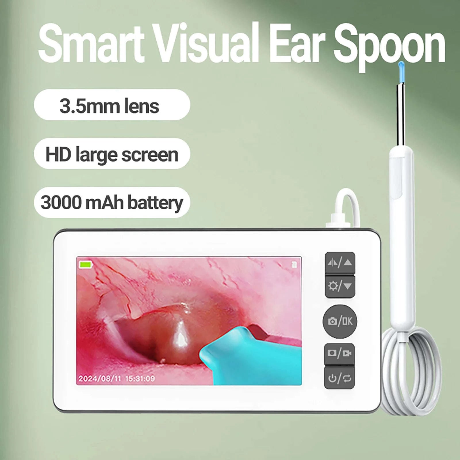 Digital Otoscope with 4.3" HD Screen Ear Wax Removal Camera Tool-P60 4.3 INCH / United States
