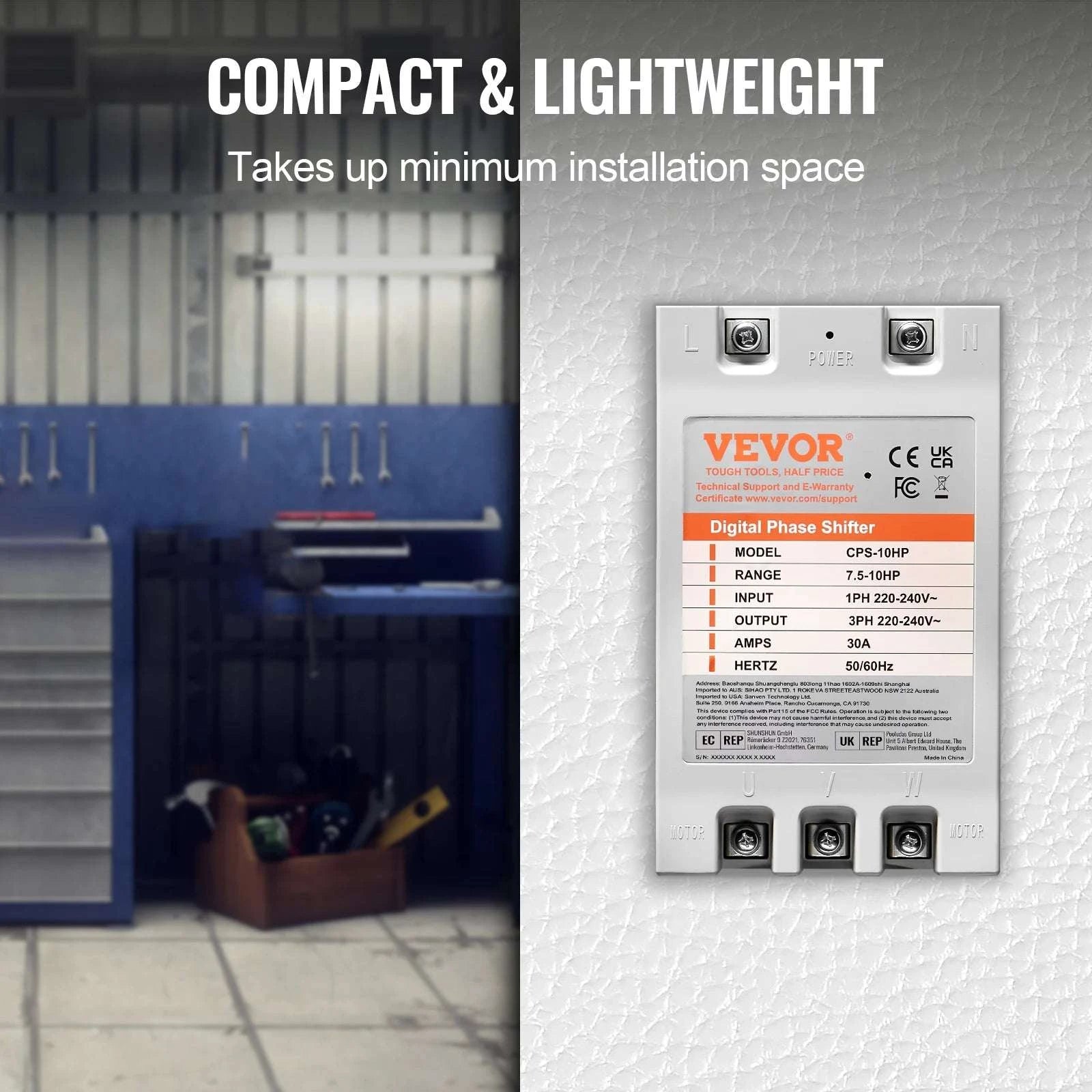 Digital Phase Converter Single to 3 Phase 5HP 7.5HP 10HP-7.5HP / United States