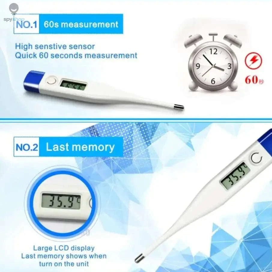 Digital Thermometer – Fast, Accurate Temperature Readings for Home Use-Dark Blue