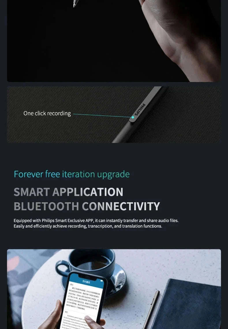 Digital Voice Recorder 16GB Bluetooth Recording Pen-16G with Bluetooth