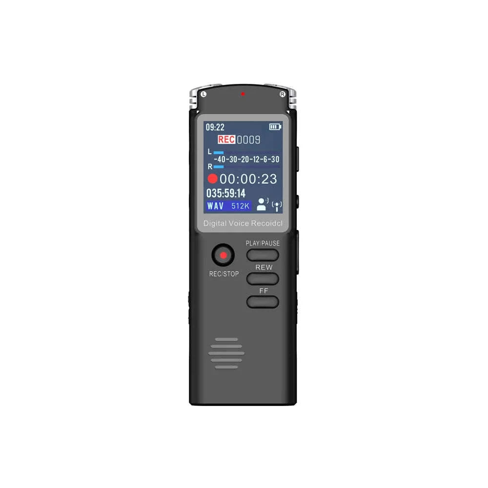 Digital Voice Recorder T60C – Upgraded Mini Audio Recorder with MP3 & USB-balck / 16 GB