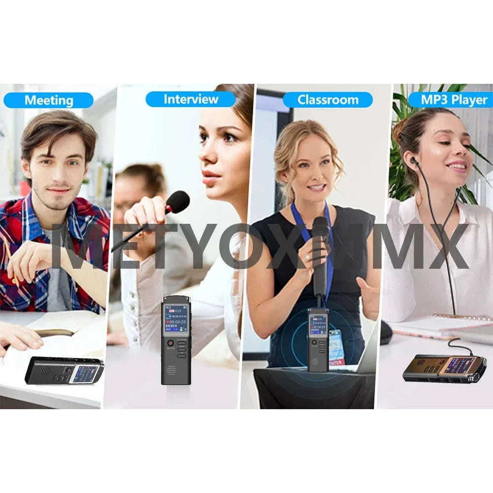 Digital Voice Recorder T60C with MP3, USB, Voice Activation-balck / 16 GB