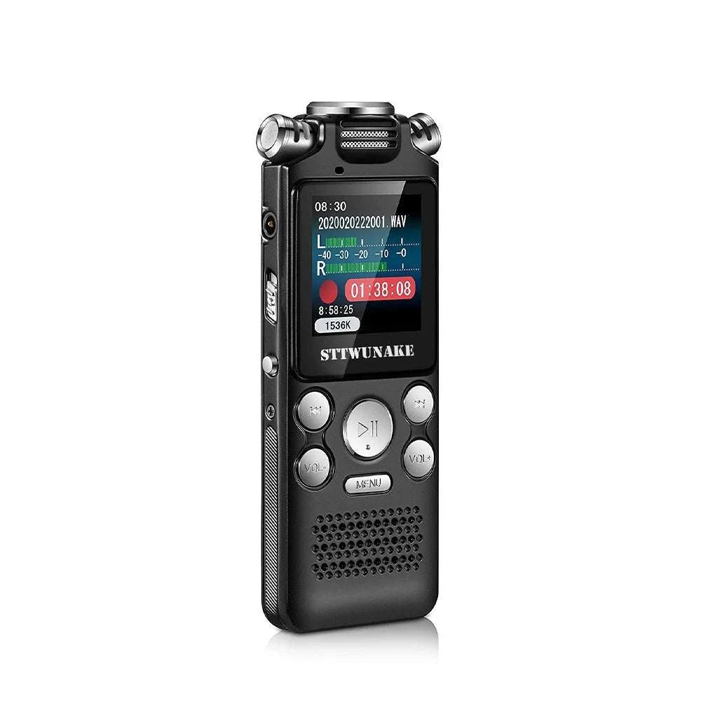 Digital Voice Recorder with Noise Reduction & 24h Recording Time-black / 32 GB