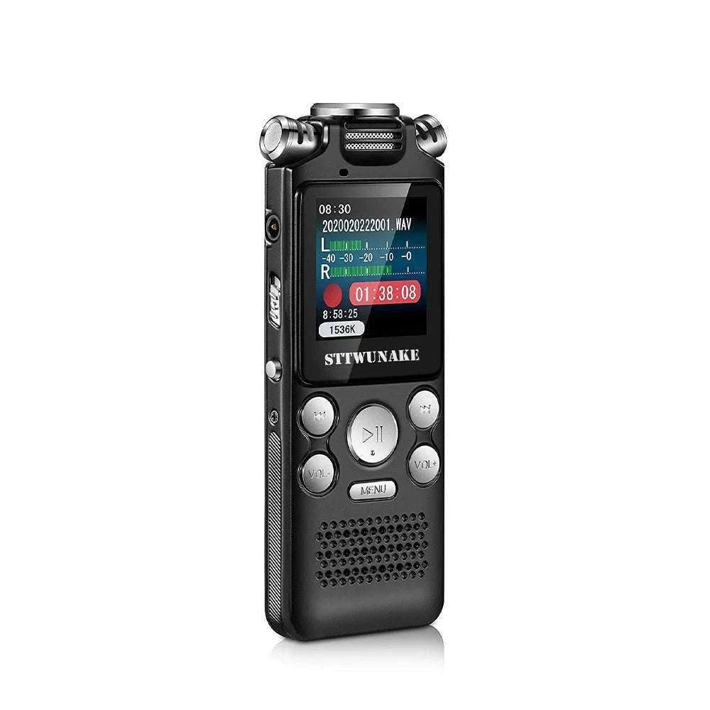 Digital Voice Recorder with Noise Reduction & 24h Recording Time-black / 32 GB