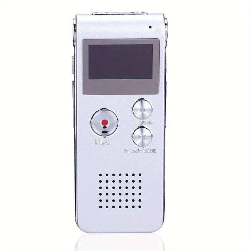 Digital Voice Recorder with Voice Activation and MP3 Playback-grey / 8 GB