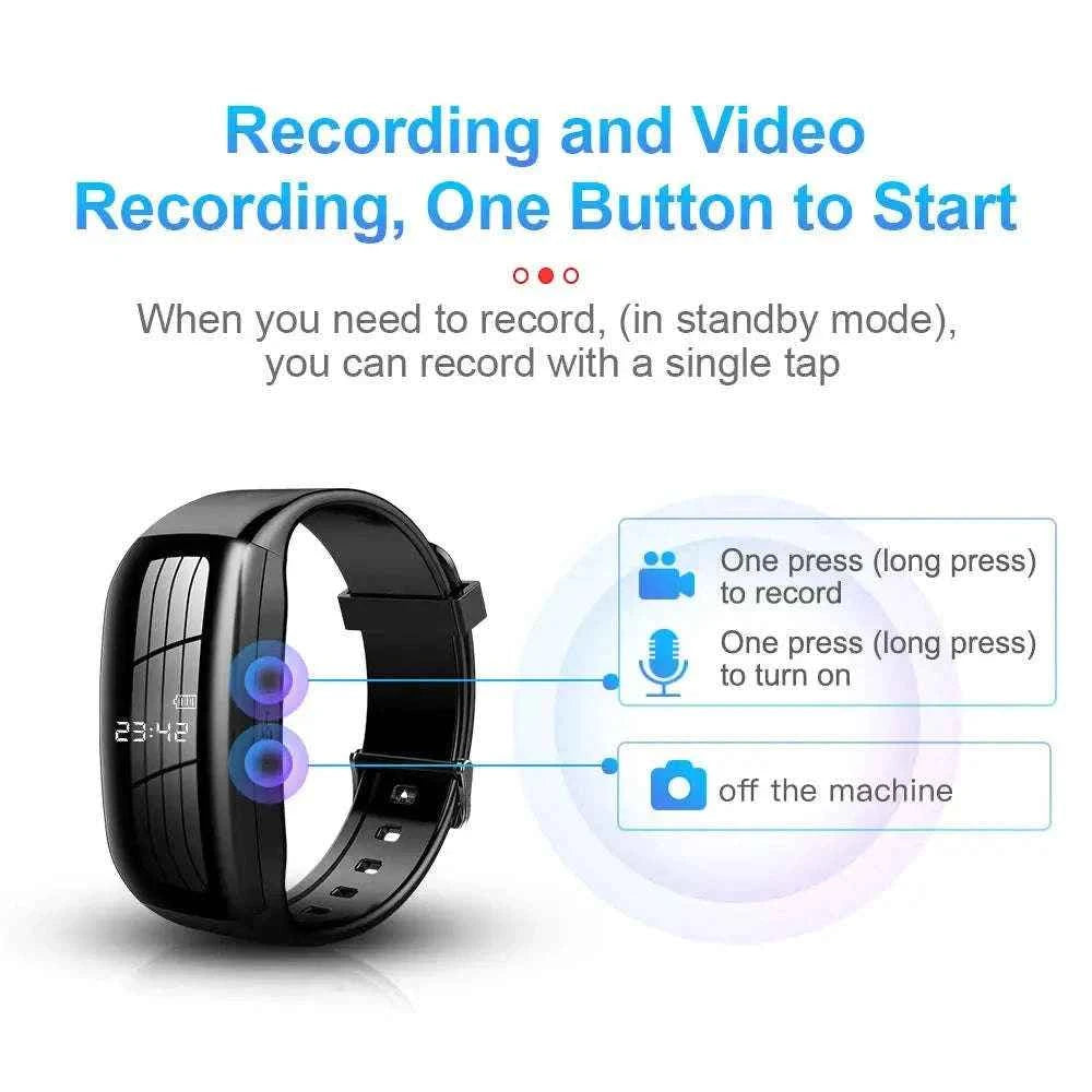 Digital Watch Mini Camera D5 with 32GB Hidden HD Recorder