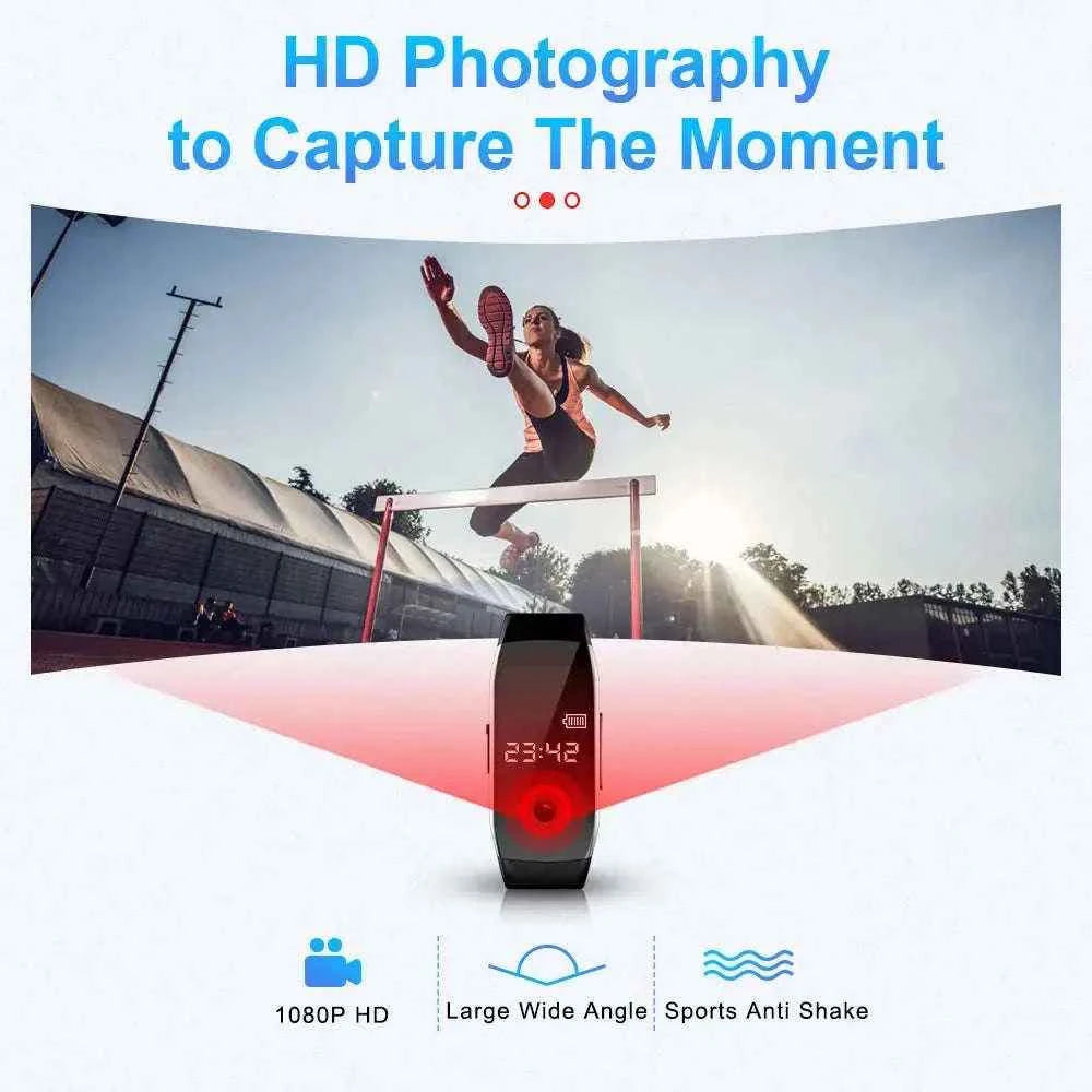 Digital Watch Mini Camera D5 with 32GB Hidden HD Recorder