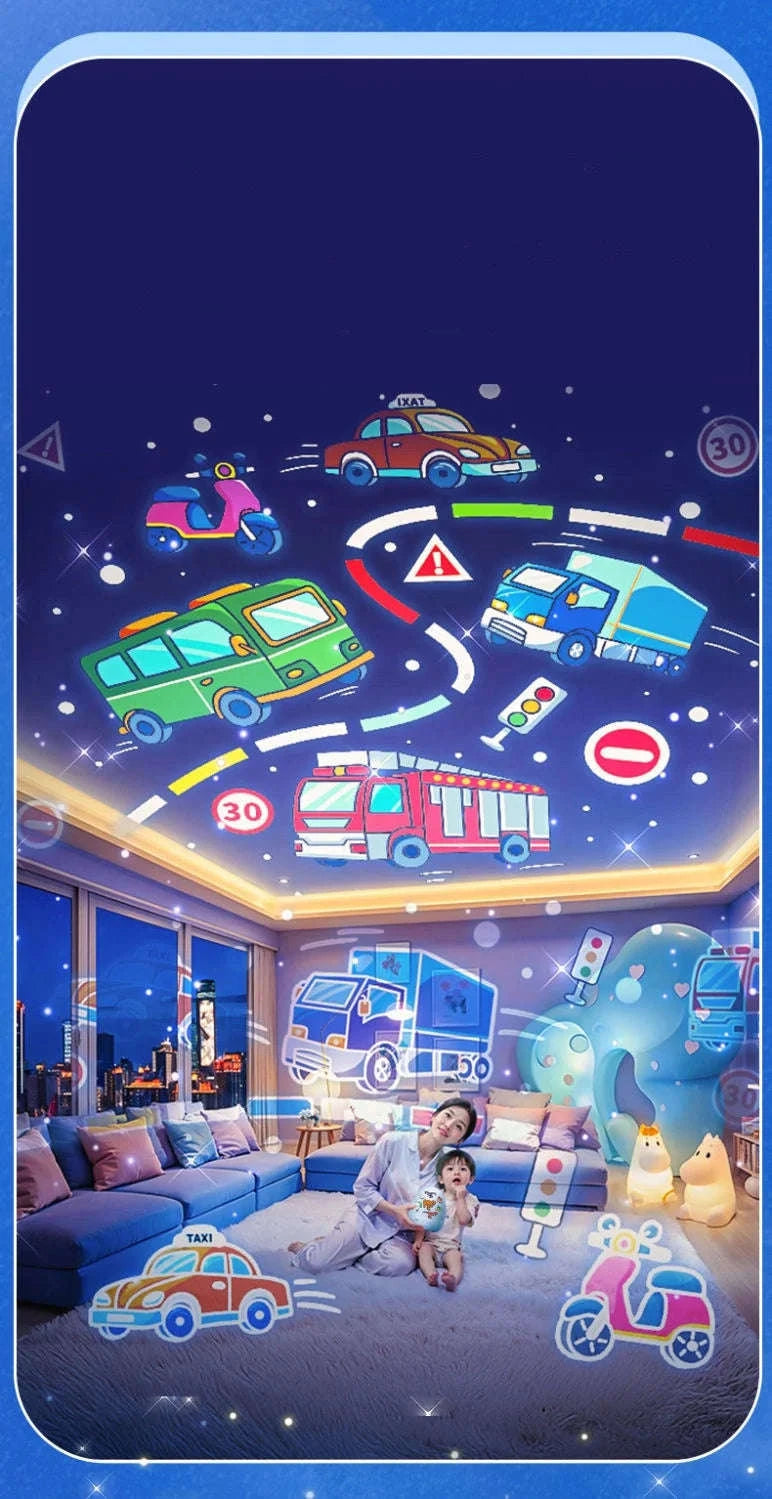 Dinosaur Egg Night Light Projector for Kids with Music & Films-Top 21films / changeable / 0-5W