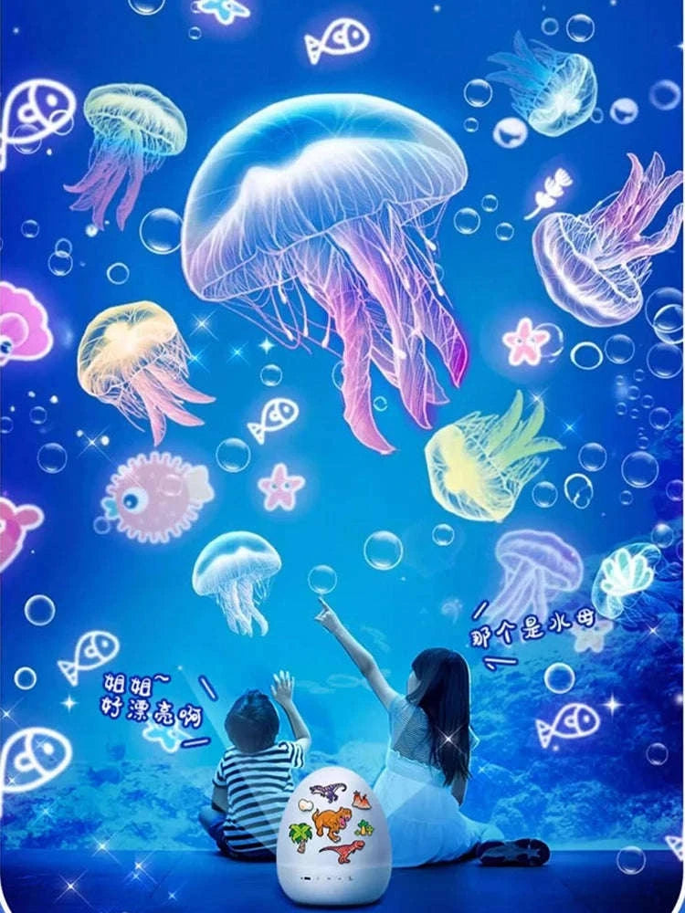 Dinosaur Egg Night Light Projector for Kids with Music & Films-Top 21films / changeable / 0-5W