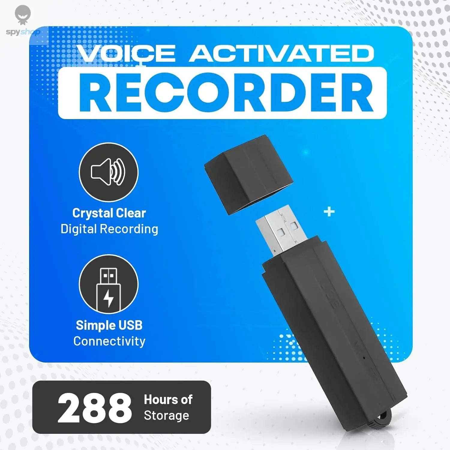 Discreet USB Voice Recorder – Long Battery, Clear Audio, Portable-Default Title