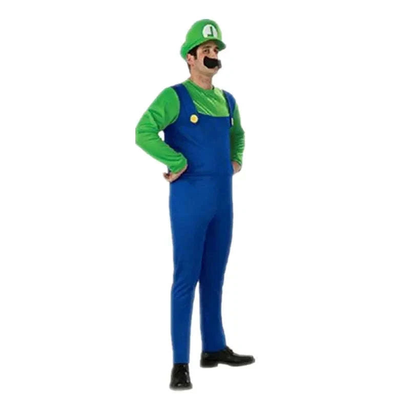 Disguise Men's Mario Costume for Adults with Hat and Mustache-S(155-165CM) / 02