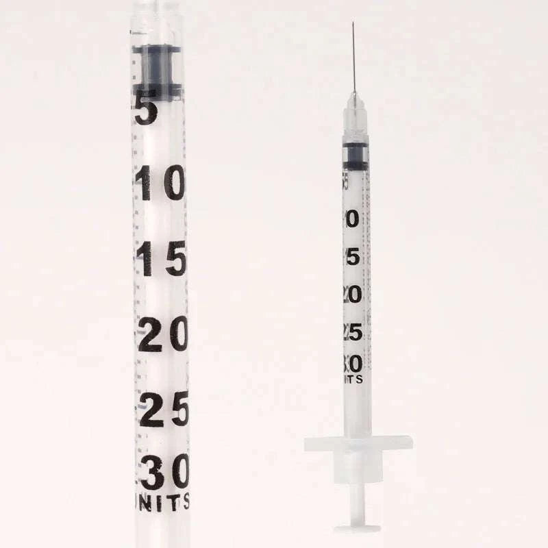 Disposable Veterinary Syringes 0.3–1ML with Needle (50/100 Pack)-1ml / 50