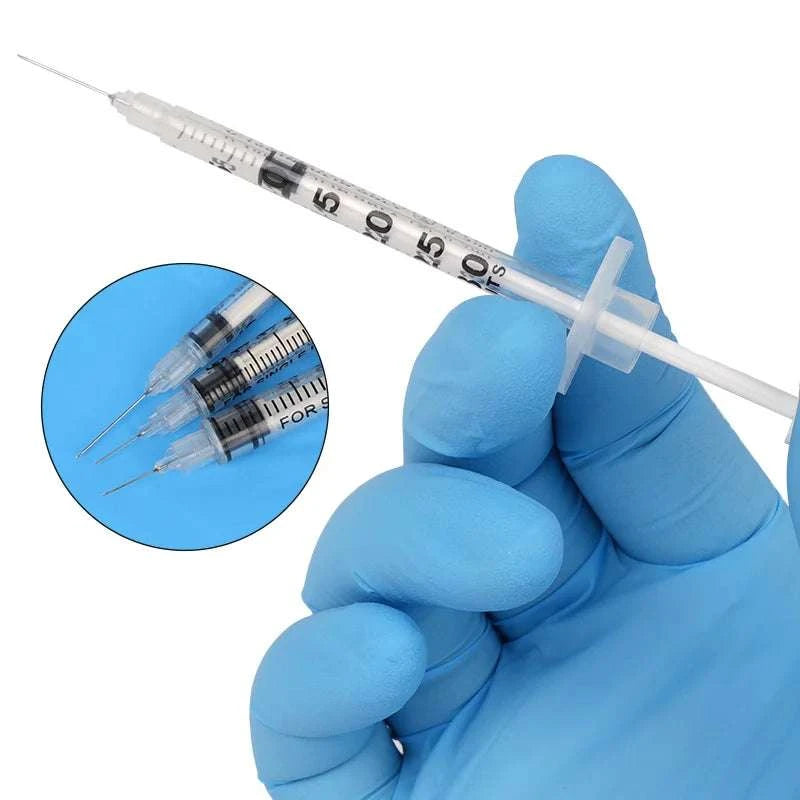Disposable Veterinary Syringes 0.3–1ML with Needle (50/100 Pack)-1ml / 50