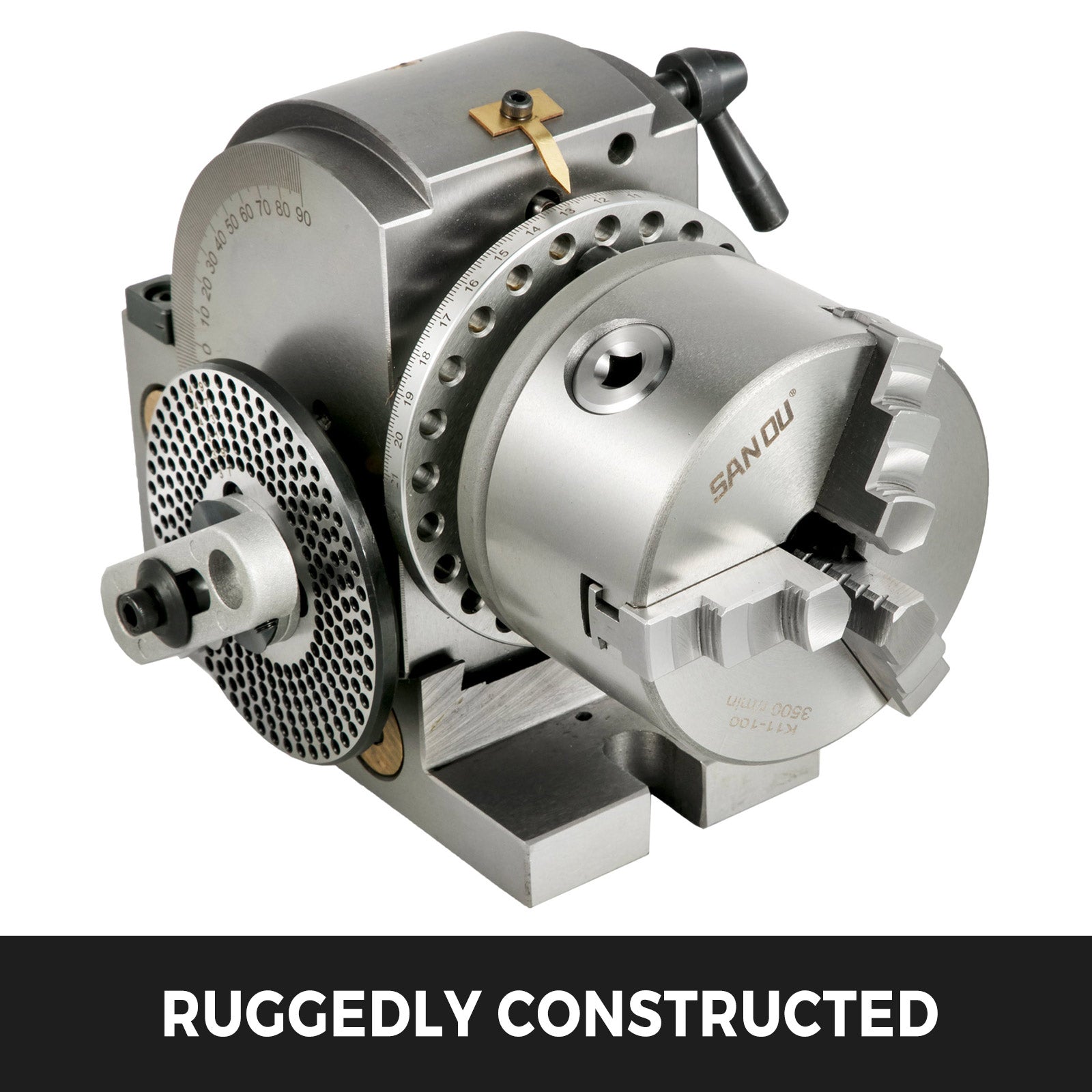 Semi-Universal Dividing Head 4"/5" 3-Jaw Chuck Milling Indexer Set