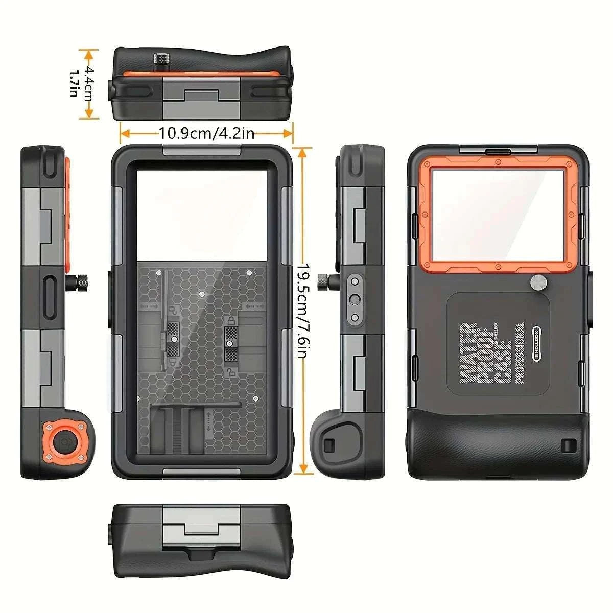 Diving Waterproof Case for Phones up to 6.9-inch-