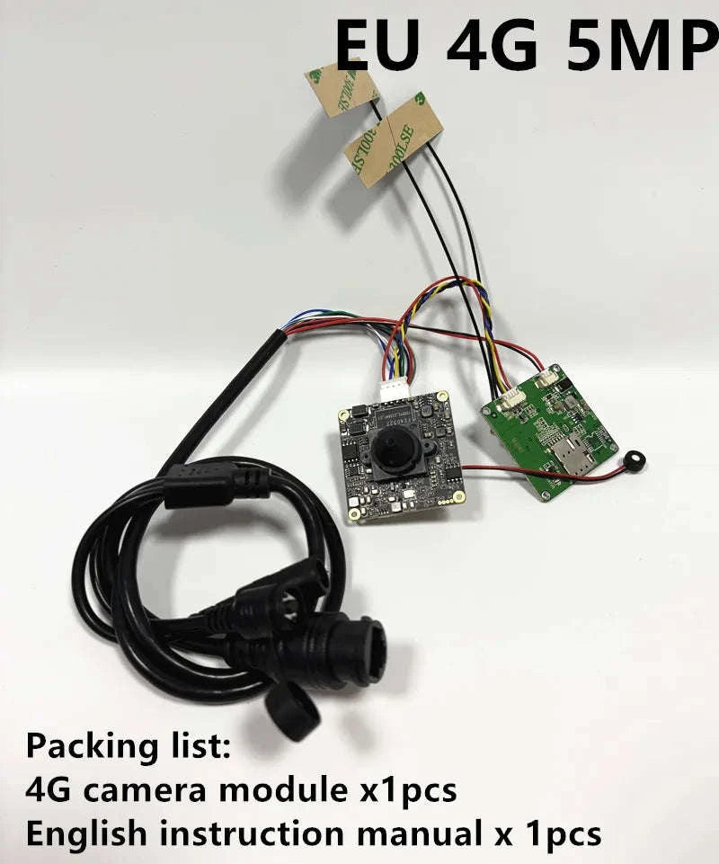 DIY 5MP 4G SIM LTE IP Camera Module-EU 5MP B