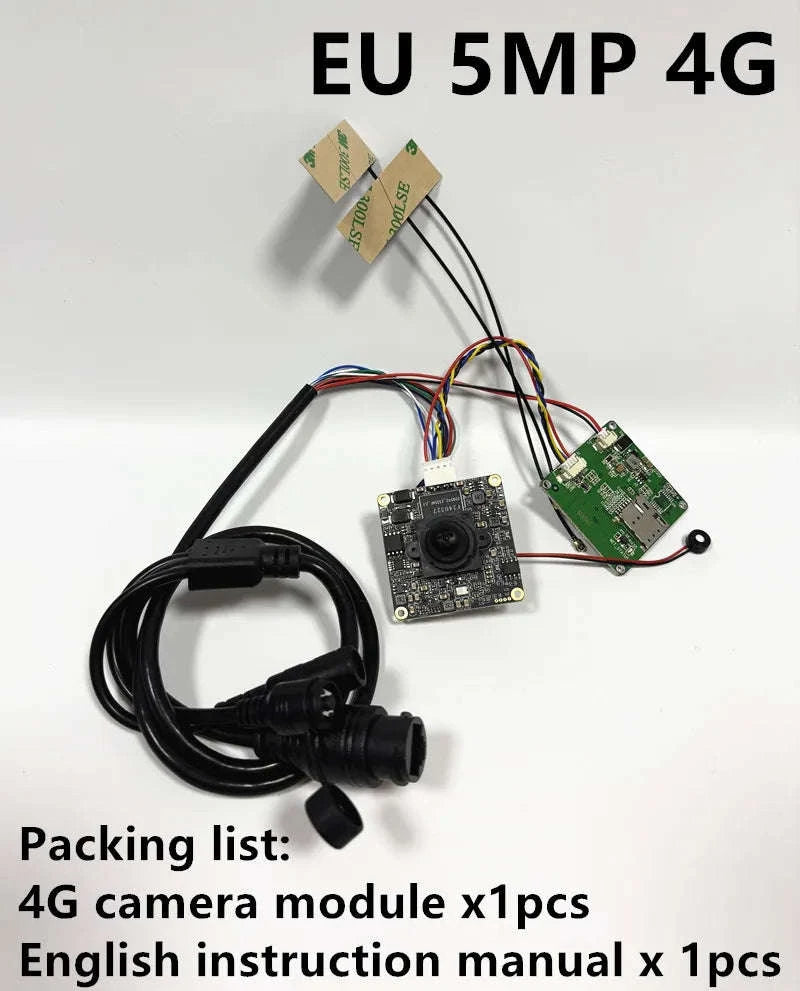 DIY 5MP 4G SIM LTE IP Camera Module-EU 5MP B