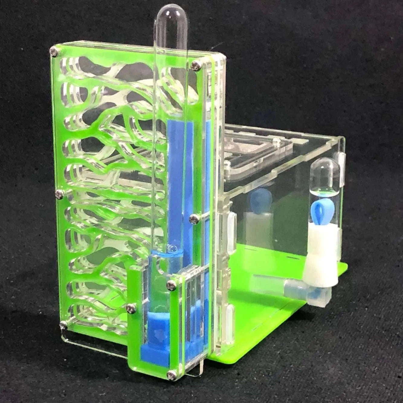 DIY Acrylic Ant Nest with Feeding Area and Water Towers-blue / 19x16x9.5cm / China Mainland