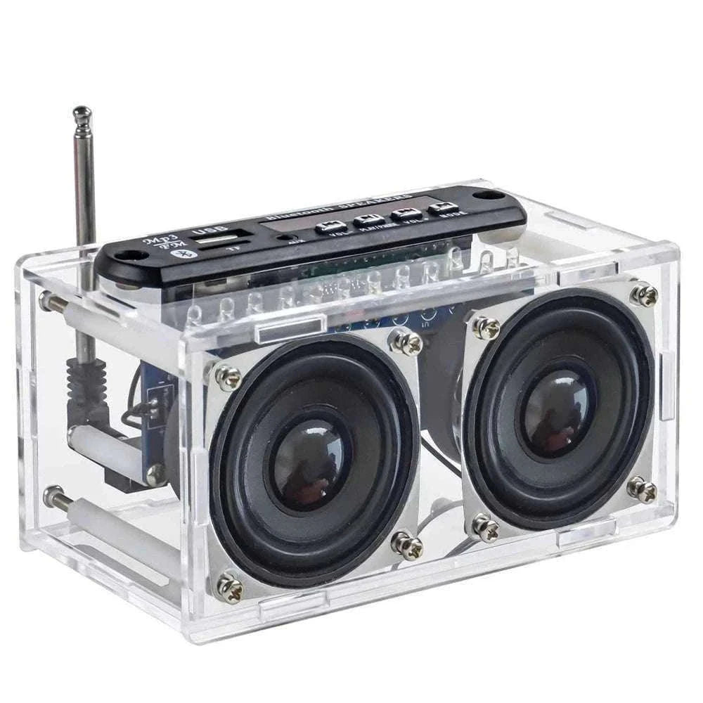 DIY Bluetooth Speaker Kit with FM Radio and Soldering Assembly-Default Title