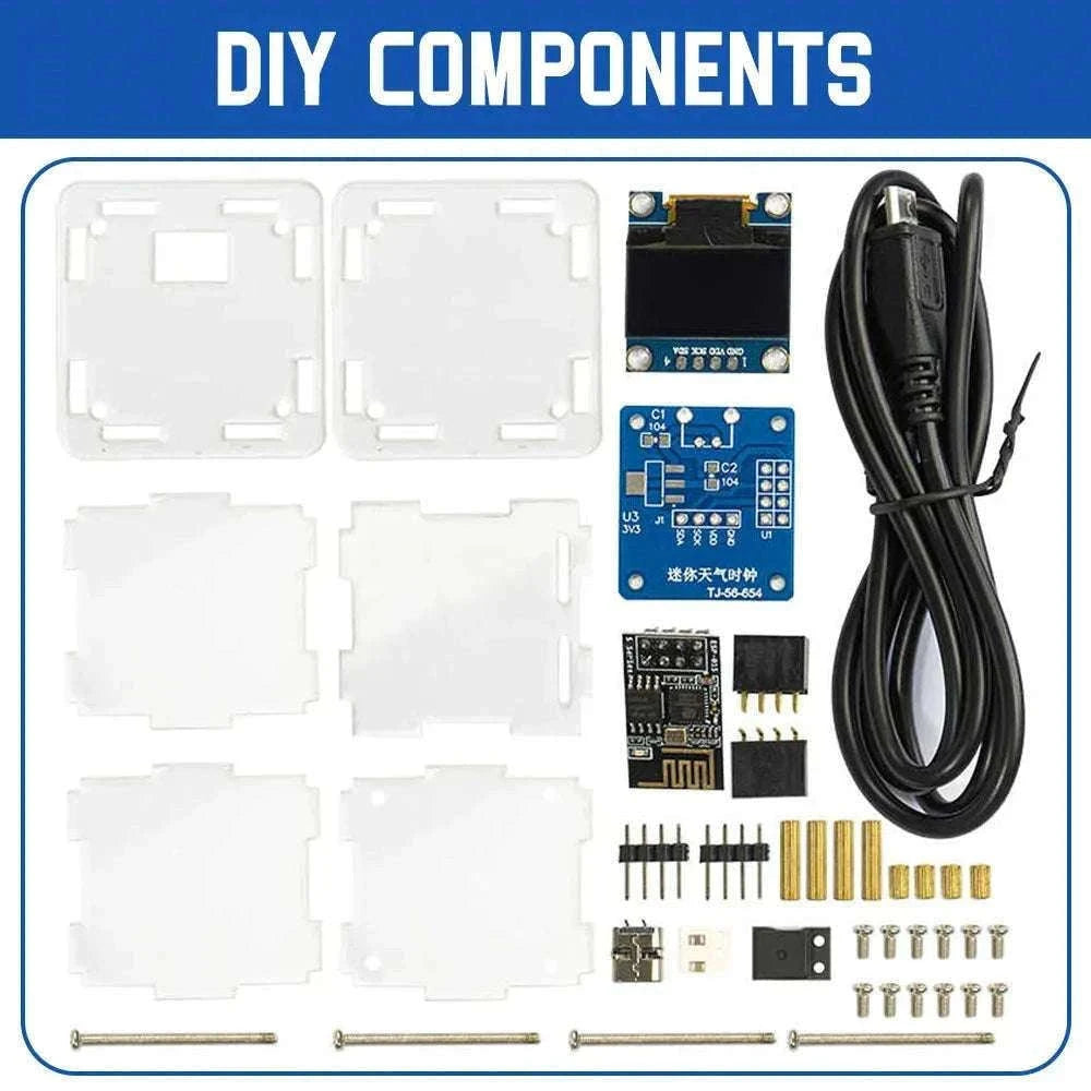 DIY Digital Clock Kit ESP8266 WiFi Weather Station-Default Title