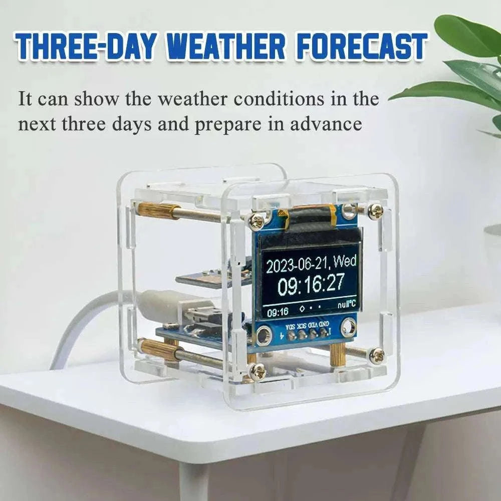 DIY Digital Clock Kit ESP8266 WiFi Weather Station-Default Title