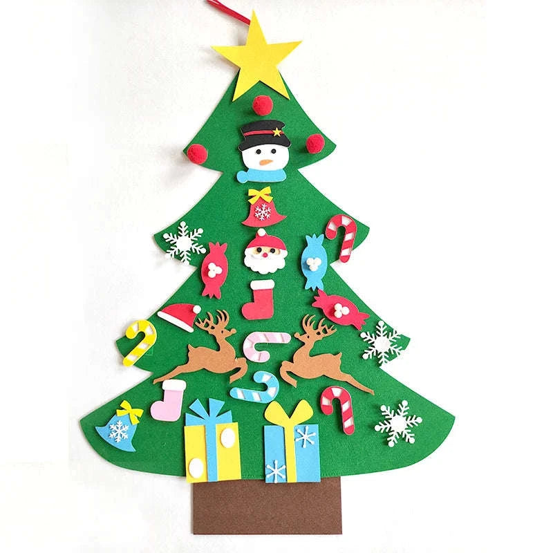 DIY Felt Christmas Tree for Kids-PB-32pcs 5M light / 1M