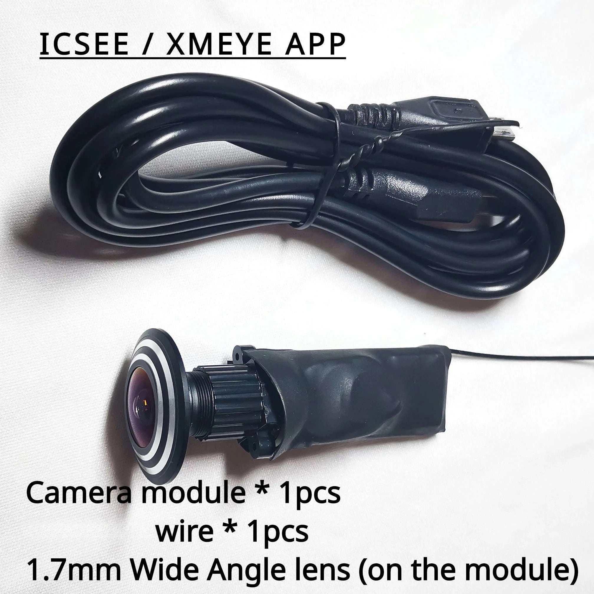 DIY IP Camera Module Mini WiFi Module with Two‑Way Audio-2.8mm Pinhole lens
