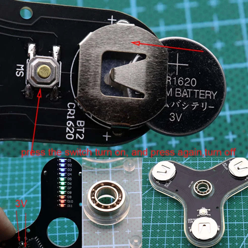 DIY LED Fingertip Gyro Kit-Default Title