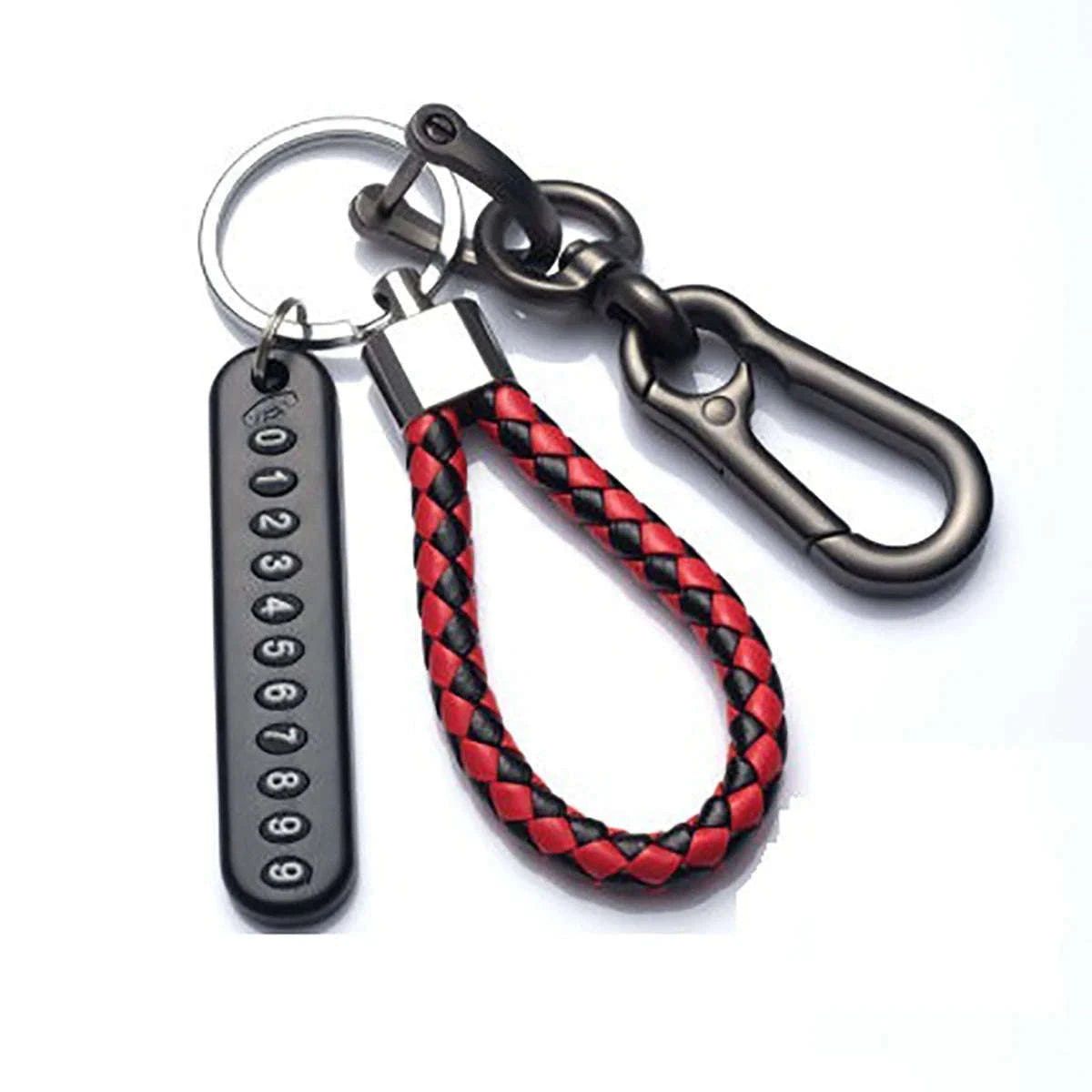 DIY Phone Number Plate Keychain for Safer, Easier Returns-Style 1