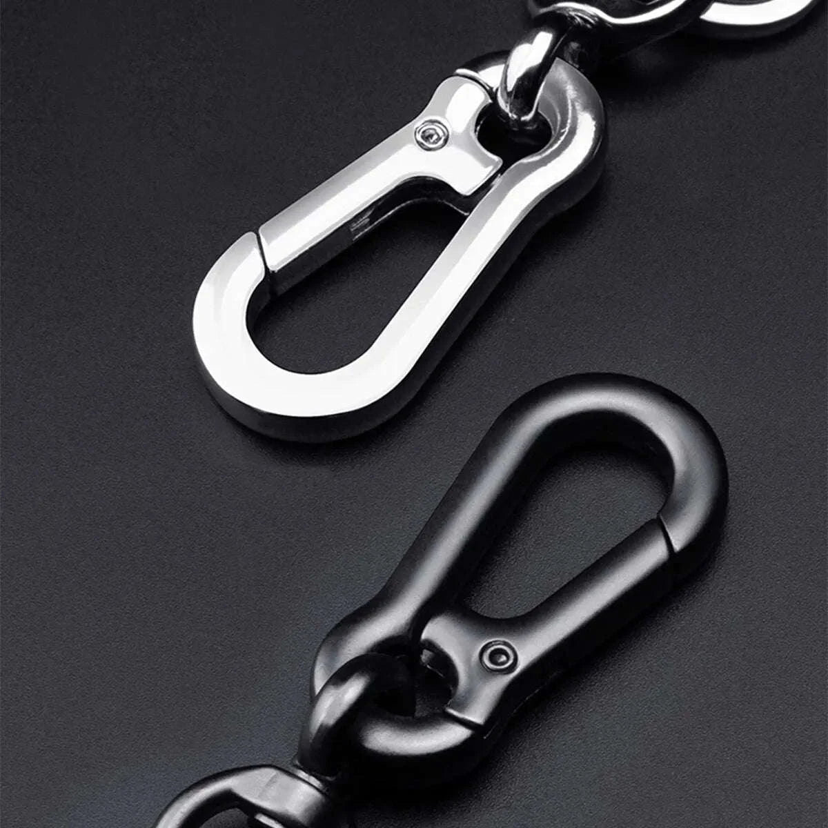 DIY Phone Number Plate Keychain with Punk Woven Leather-Style 4