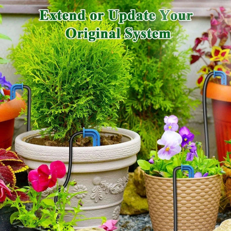 DIY Solar Drip Irrigation System with 15m Hose-3W