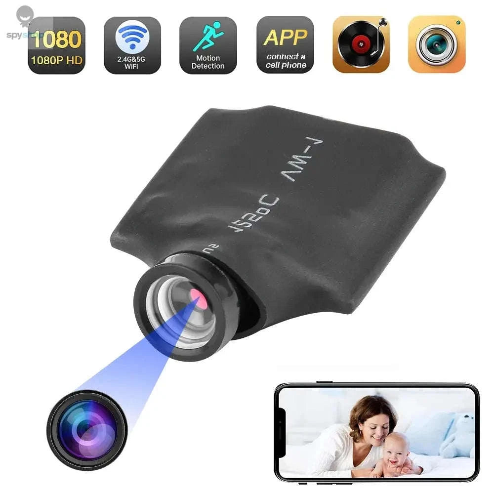 DIY WiFi Mini Camera Module – 1080P Hidden Security with Motion Alerts-Only Camera