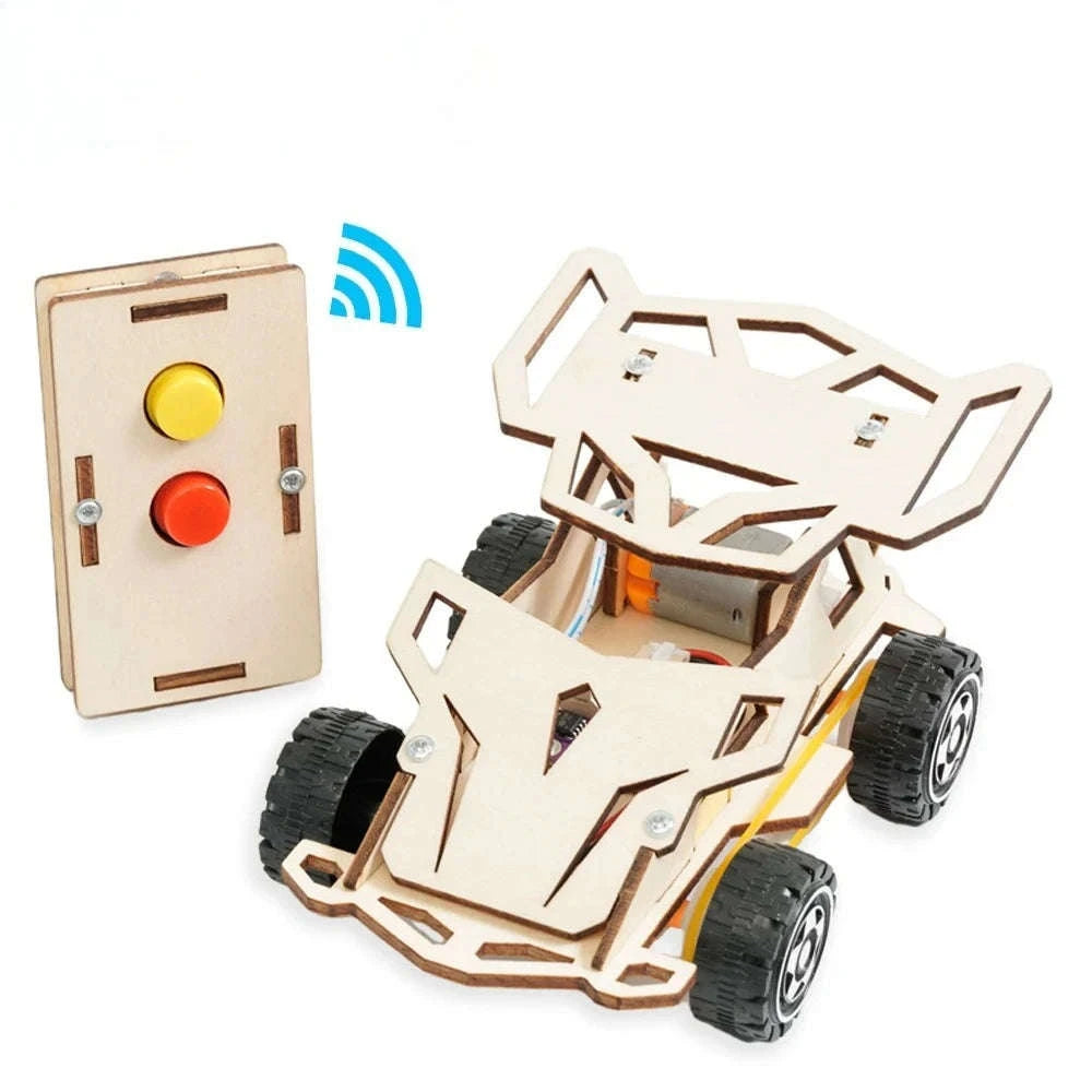 DIY Wooden Remote Control Car STEM Kit-1 Set