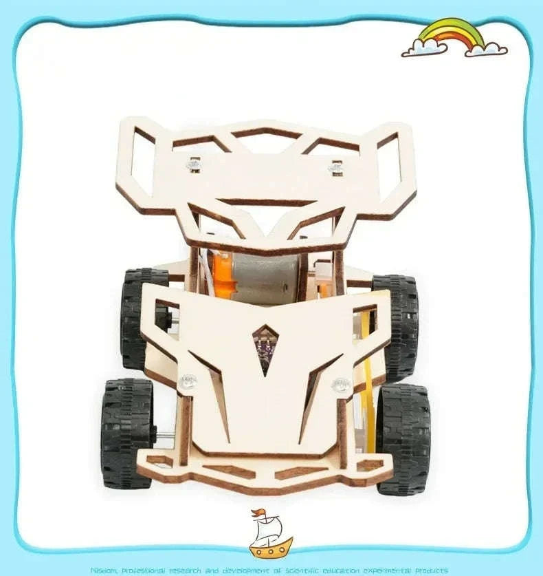 DIY Wooden Remote Control Car STEM Kit-1 Set